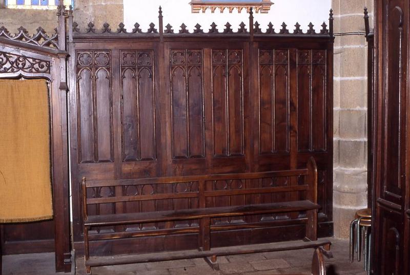 lambris de revêtement (boiseries des transepts)
