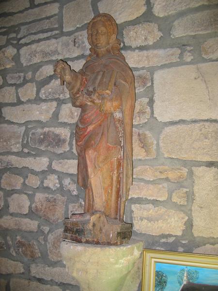 statue : Sainte présentant un livre ouvert - © Monuments historiques