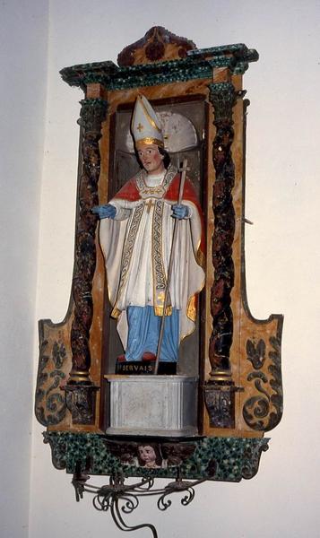 Statue et sa niche : Saint Servais