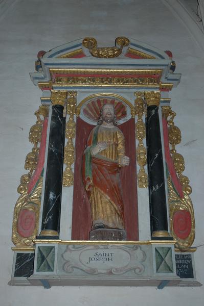 statue : Saint Joseph et sa niche