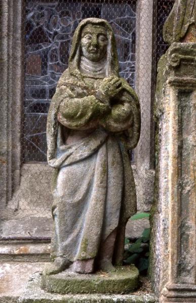 groupe sculpté : Vierge - © Monuments historiques