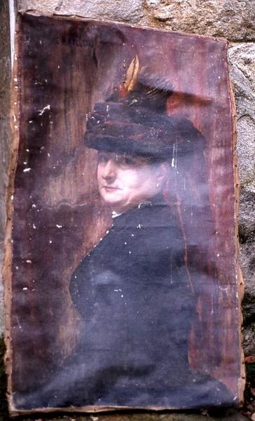 tableau : Femme au chapeau à plumes - © Monuments historiques