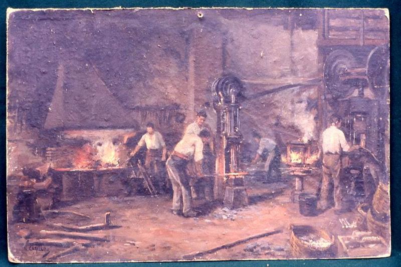 tableau : Forge (Etude d'après nature) - © Monuments historiques