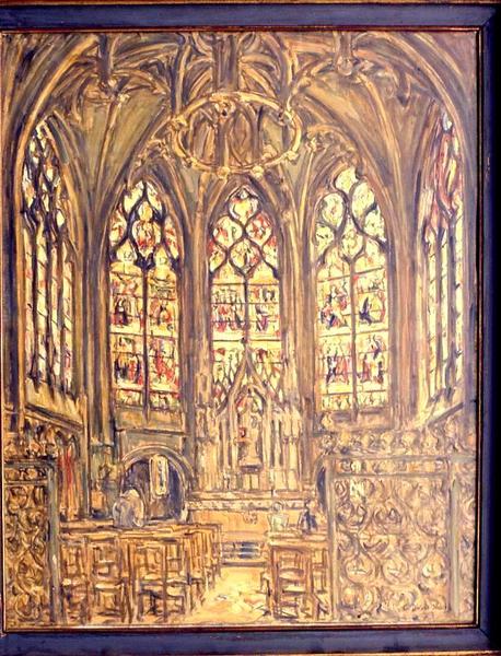 tableau : Intérieur d'une église - © Monuments historiques
