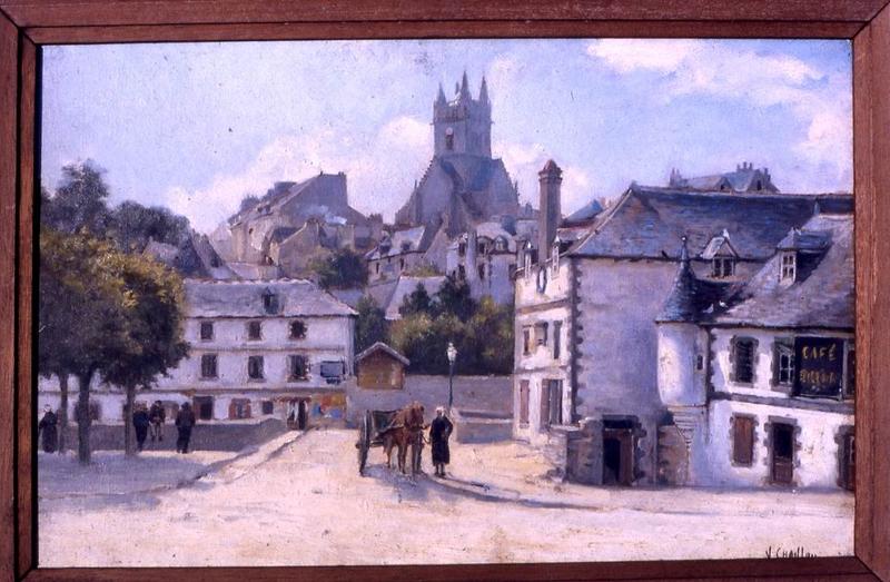 tableau : Place à Quimperlé - © Monuments historiques