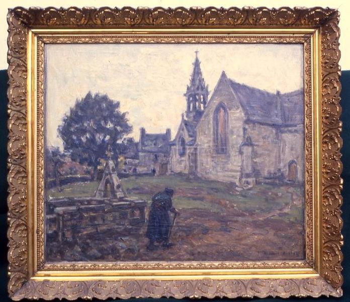 tableau : Placître avec vieille femme - © Monuments historiques