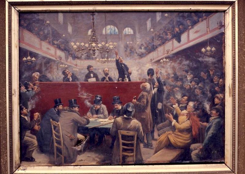 tableau : Réunion électorale - © Monuments historiques