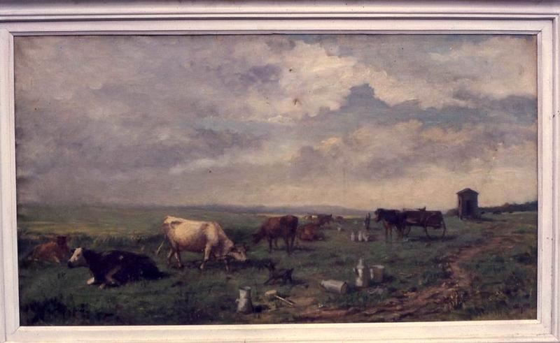 tableau : Vaches au paturage dans l'Oise - © Monuments historiques