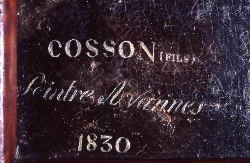 tableau : Notre-Dame de Bon Secours, détail signature