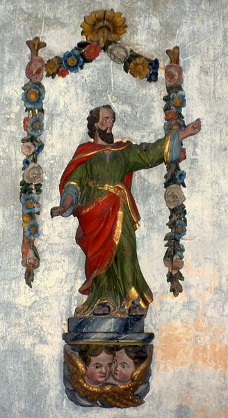 statue : Saint Nicodème, sa console et son encadrement - © Monuments historiques
