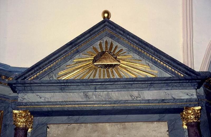 retable du croisillon nord : entablement