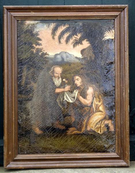 tableau : Madeleine recevant la communion - © Monuments historiques
