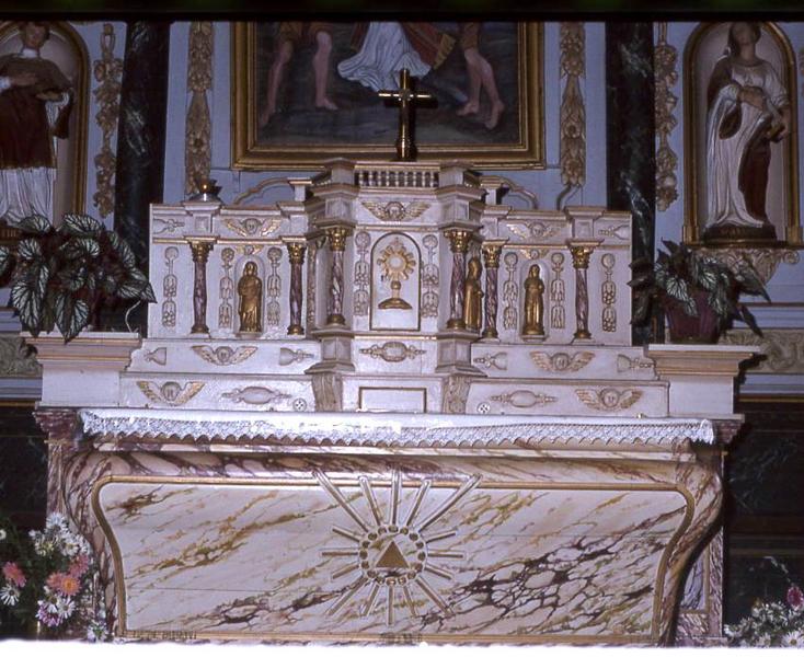 autel (maître-autel), tabernacle et retable