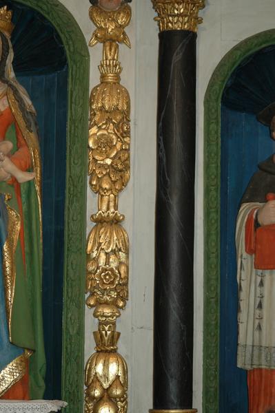 retable, guirlande de fleurs