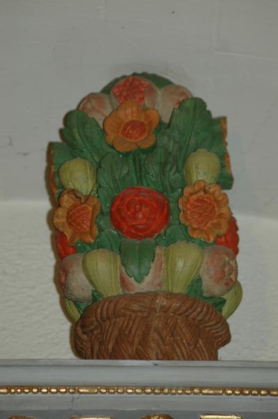 retable, pot de fleurs