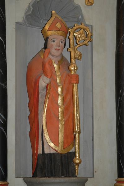 retable latéral nord et deux statues :  Saint Patern