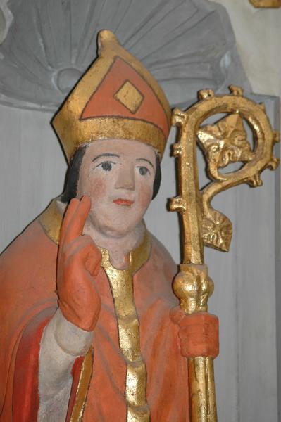 retable latéral nord et deux statues :  Saint Patern