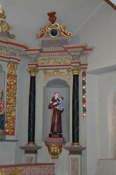 retable : niche de saint Antoine (changement postérieur)