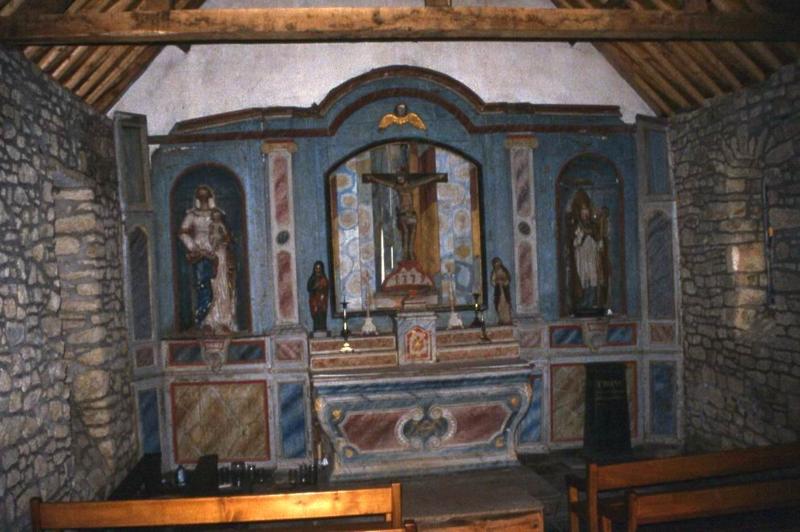 retable, autel (maître-autel) et calvaire