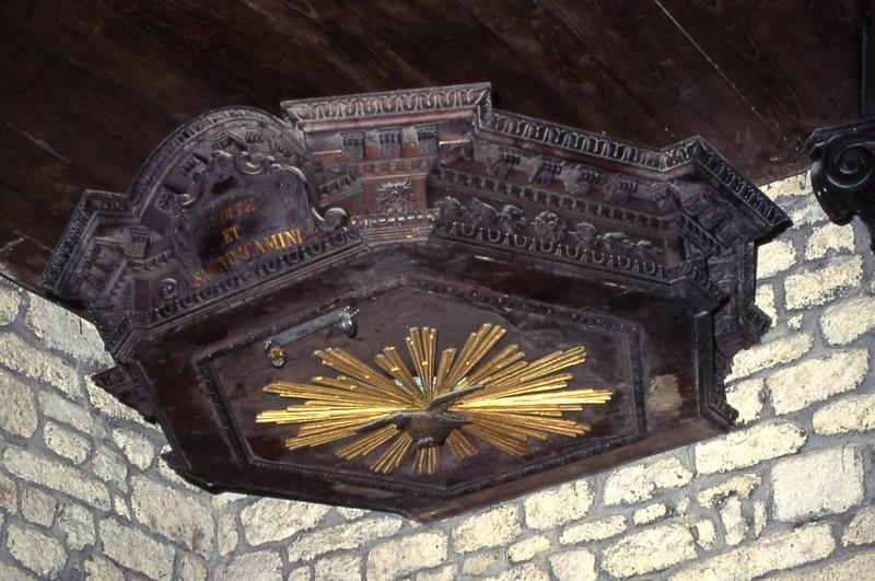 chaire à prêcher, abat-voix - © Monuments historiques