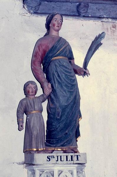 groupe sculpté : Sainte Julitte et saint Cyr - © Monuments historiques