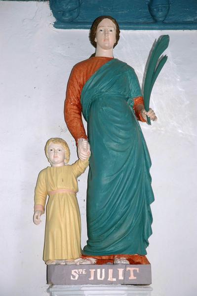 groupe sculpté : Sainte Julitte et saint Cyr - © Monuments historiques