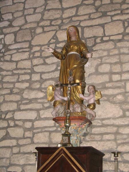 groupe sculpté : Assomption - © Monuments historiques