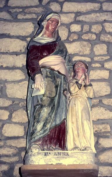 groupe sculpté : Sainte Anne et la Vierge fillette - © Monuments historiques