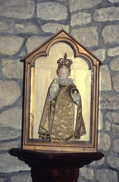 statue : Enfant Jésus et sa niche vitrée - © Monuments historiques