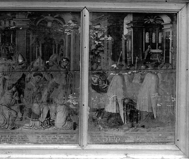 Triptyque, Scènes de la vie de saint Eloi : volet à senestre