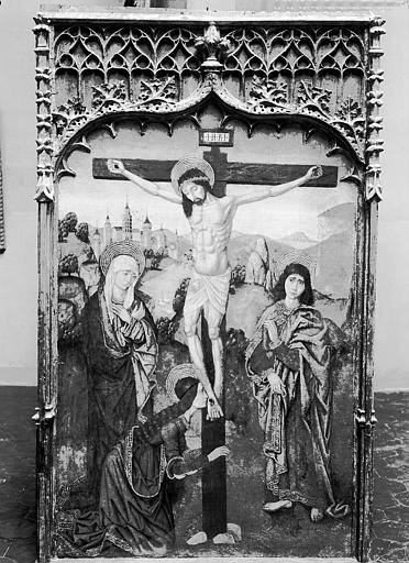 Panneau peint : Crucifixion, état après restauration - © Ministère de la Culture (France), Médiathèque du patrimoine et de la photographie, diffusion RMN-GP
