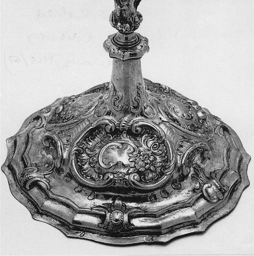 calice, Augsbourg, 1765-1767, détail du pied