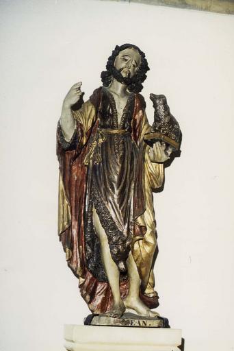 statue : Saint Jean-Baptiste, bois polychrome