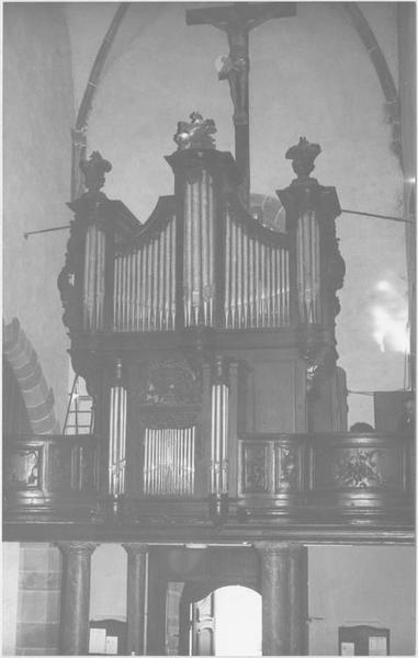 orgue de tribune : tribune et buffet d'orgue (avant démontage)