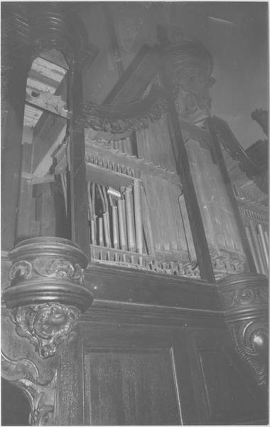 orgue de tribune : tribune et buffet d'orgue (avant démontage)