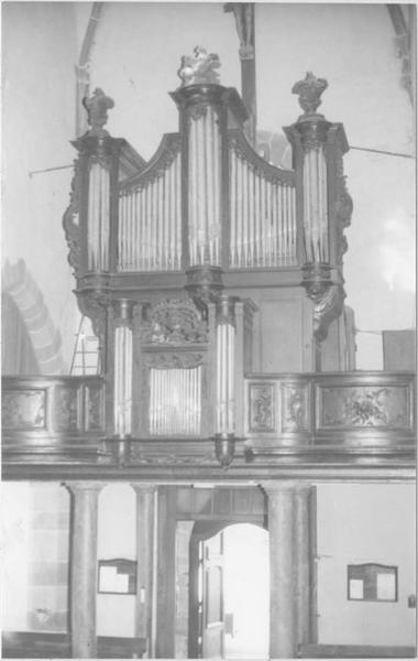 orgue de tribune : tribune et buffet d'orgue (avant démontage)