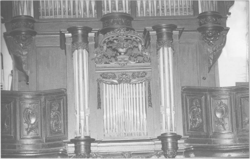 orgue de tribune : tribune et buffet d'orgue (avant démontage)