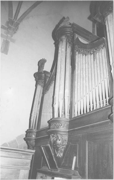 orgue de tribune : tribune et buffet d'orgue (avant démontage)