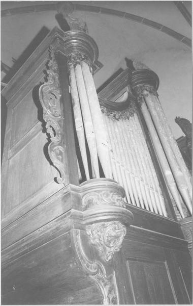 orgue de tribune : tribune et buffet d'orgue (avant démontage)