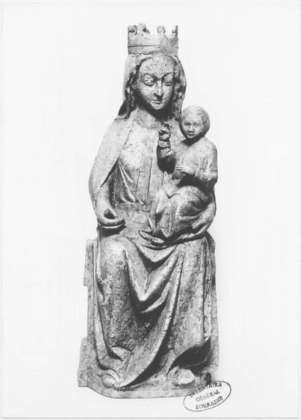 statue : Vierge à l'Enfant assise