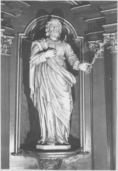 statue de l'autel secondaire de saint Joseph : saint-Joseph