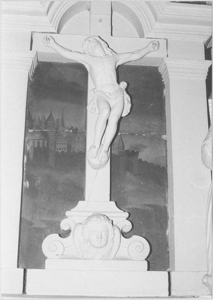 monument funéraire : mausolée d'Hermann Fortunat de Bade et de son épouse, Marie-Sidonie de Falkenstein (détail du Christ crucifié)