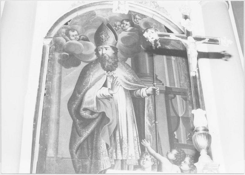 tableau : saint Nicolas (maître-autel) (moitié supérieure)