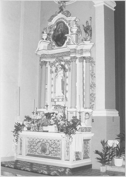 autel, retable (autel secondaire de la Vierge)