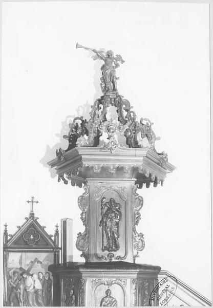 chaire à prêcher (partie supérieure)