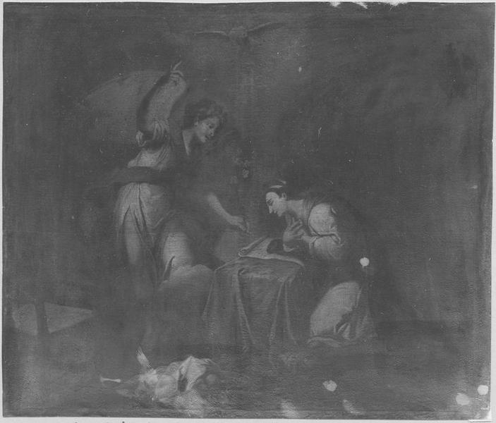 tableau : l'Annonciation - © Ministère de la Culture (France), Médiathèque du patrimoine et de la photographie (objets mobiliers), tous droits réservés