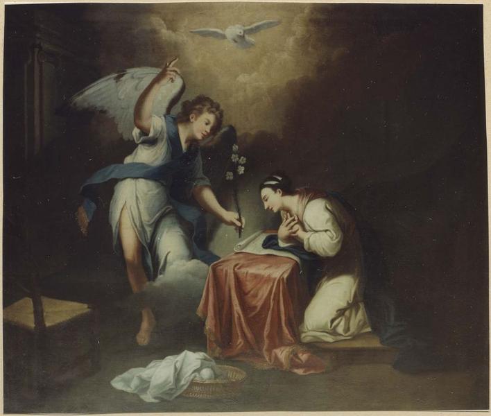 tableau : l'Annonciation - © Ministère de la Culture (France), Médiathèque du patrimoine et de la photographie (objets mobiliers), tous droits réservés