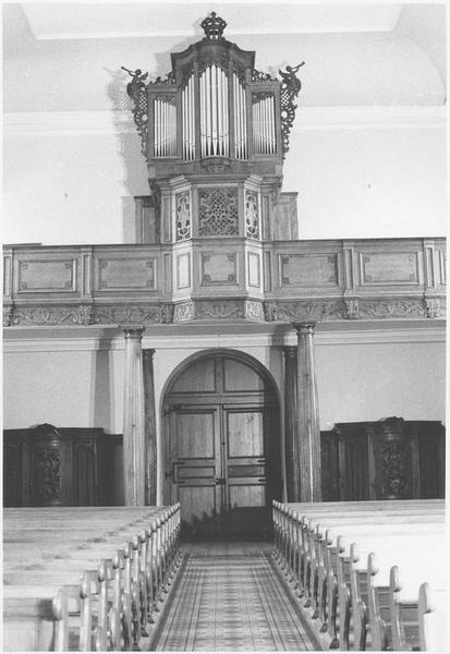 orgue de tribune : tribune et buffet d'orgue (vue d'ensemble)