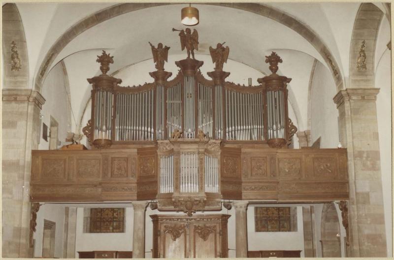 orgue de tribune : tribune et buffet d'orgue (vue d'ensemble)