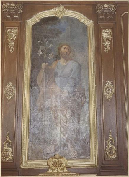 lambris de revêtement, tableau : saint Joseph